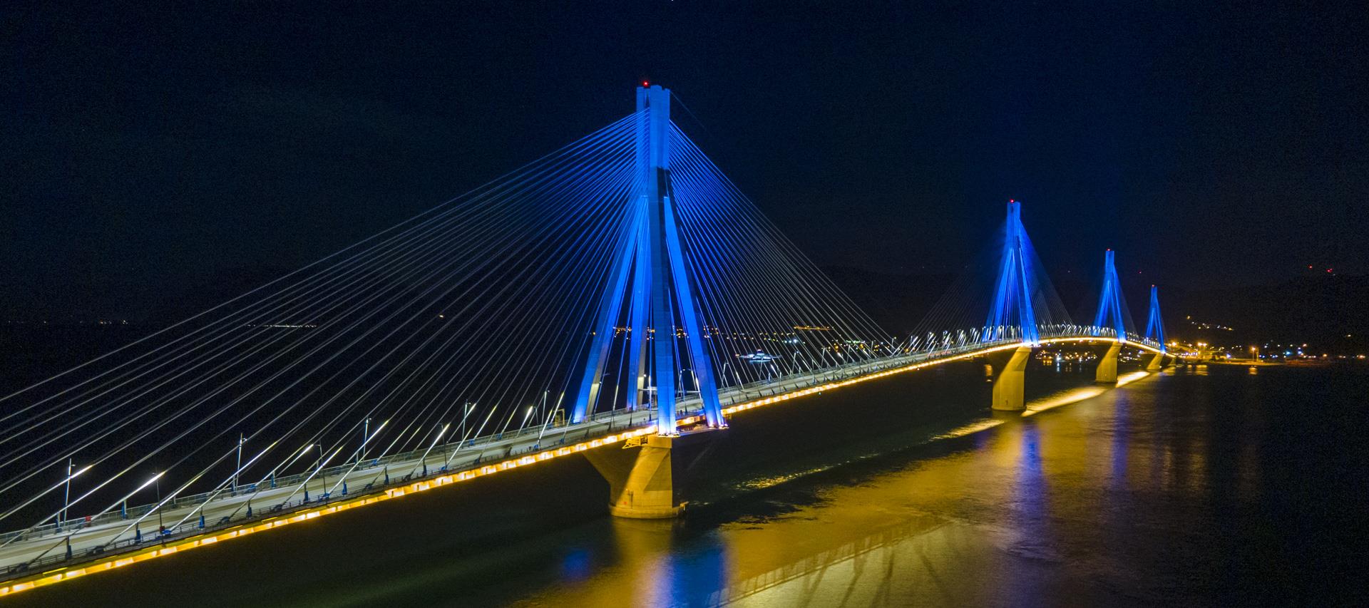 Η Γέφυρα Ρίου - Αντιρρίου σβήνει τα διακοσμητικά φώτα