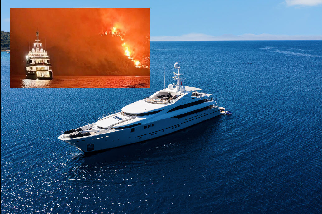 Συνελήφθησαν 13 επιβαίνοντες της θαλαμηγού από όπου έριξαν πυροτεχνήματα και έπιασε φωτιά στην Ύδρα - Κατασχέθηκε το σκάφος