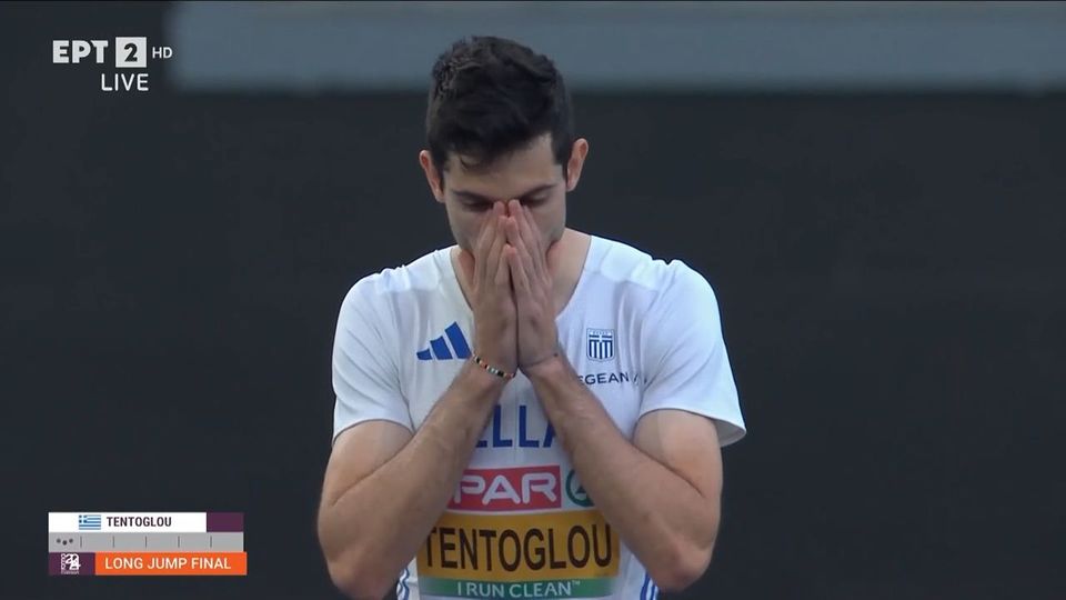 Τεντόγλου: Απίστευτος Μίλτος, απογειώθηκε στα 8,42 μέτρα στην πρώτη του προσπάθεια στον τελικό του μήκους